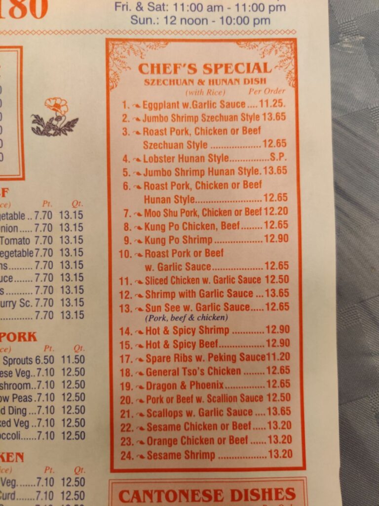 Liberty Chinatown kitchen Menu 4